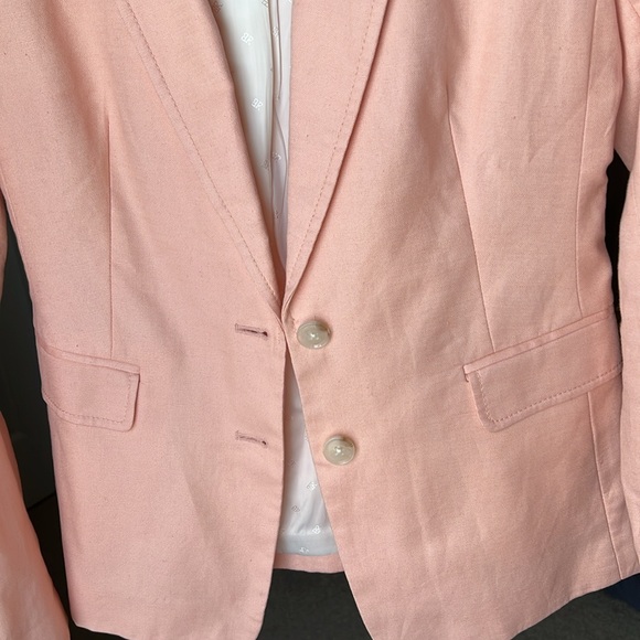 Banana Republic Light Pink Cotton and Linen Blazer - Picture 9 of 9